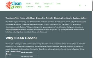 Clean Green website