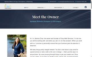 Crisp Web Services website