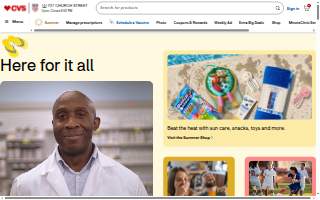 CVS Pharmacy website