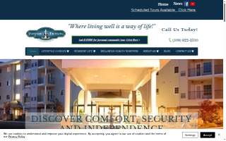 Evergreen Fountains Senior Living Community website