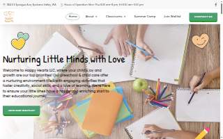 Happy Hearts Childcare LLC & Preschool website