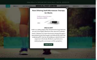 Medical Foot Center website