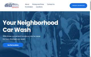 Mega Wash Express of Spokane Valley website