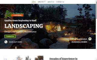 Van Wingerden Landscaping Inc website