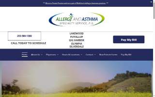 Allergy & Asthma Specialty Service, P.S. of Tacoma website