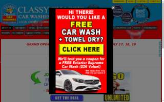 Classy Chassis Car Wash - Fircrest website