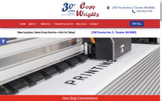 Copy Wrights Printing & Mailing website
