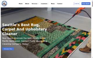 Fuzzy Wuzzy Rug Cleaning Company website