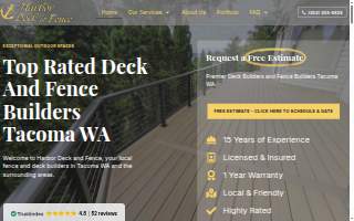 Harbor Deck and Fence website