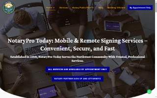 NotaryPro Today, LLC of Tacoma website
