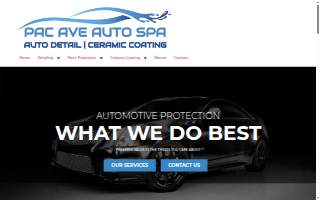 Pacific Avenue Auto Spa website