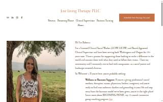 Just Living Therapy website