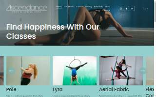 Ascendance Pole and Aerial Arts website