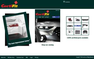 Certifit Auto Body Parts website