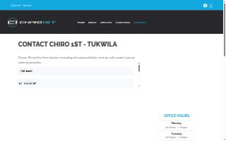 Chiro 1st - Tukwila website