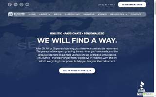 Elevated Financial Management website