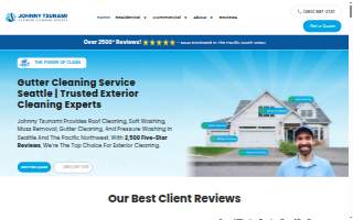 Johnny Tsunami Exterior Cleaning website
