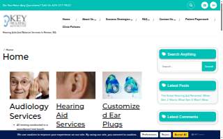 Key Hearing Audiology and Balance Services of Tukwila website