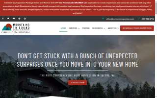 Mountains to Sound Home Inspection website