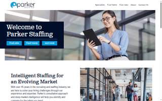 Parker Staffing of Tukwila website
