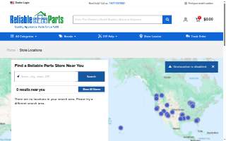 Reliable Parts website