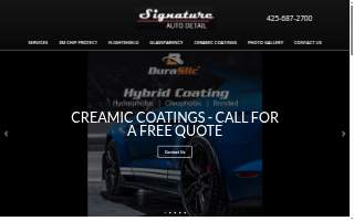 Signature Auto Detail website
