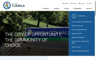 Tukwila Community Center website