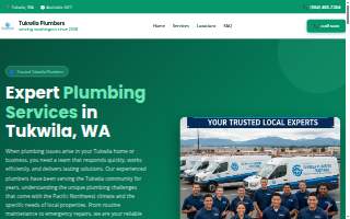 Tukwila Plumbers Solutions website