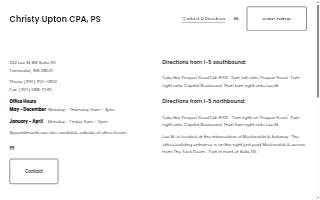 Christy Upton CPA, PS website