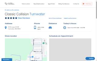 Classic Collision of Tumwater website