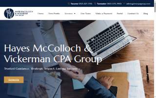 Hayes McColloch & Vickerman CPA Group website