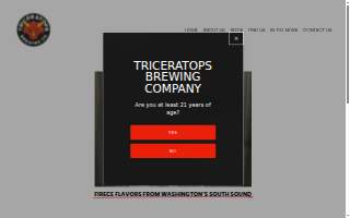 Triceratops Brewing Company website