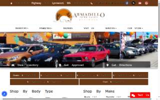 Armadillo Auto Sales of Union Hill-Novelty Hill website