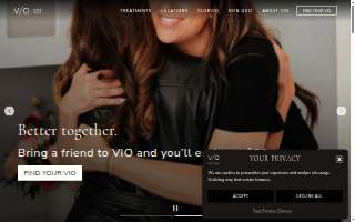 VIO Med Spa of Union Hill-Novelty Hill website