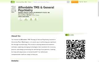 Affordable TMS & General Psychiatry website