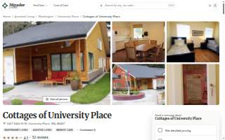 Cottages of University Place website