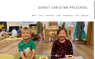 Sunset Christian Preschool website