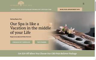 Athena Day Spa website