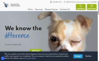 Cascade Park Animal Hospital website