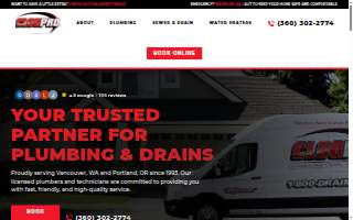 Clog Pro Plumbing & Drain of Vancouver website