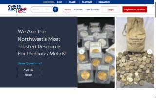 Coins & Auctions Since 1994 website