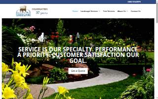 Frontier Landscaping website