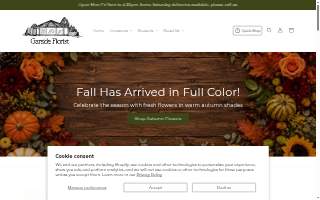 Garside Florist website