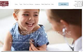 Main Street Family Medicine website