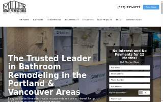 Miller Home Renovations website