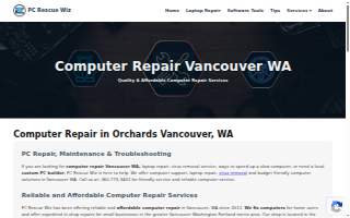 PC Rescue Wiz website