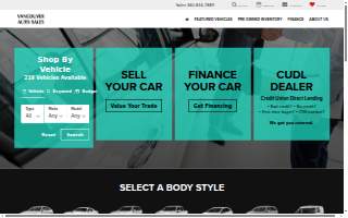Vancouver Auto Sales website