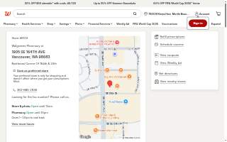 Walgreens Pharmacy website