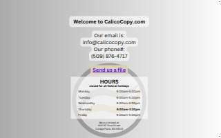 Calico Copy website