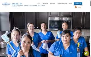 Handmaid Cleaning Service website